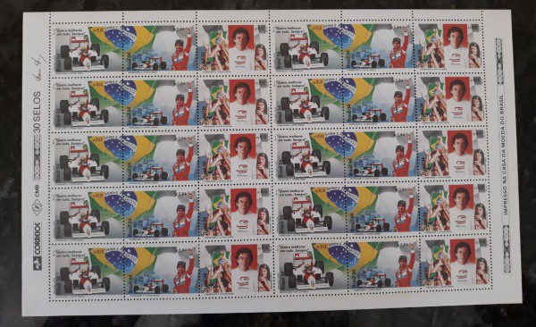 FOLHA DE SELO DO BRASIL - 30 SELOS - RHM 1921/22/23 - NOVO