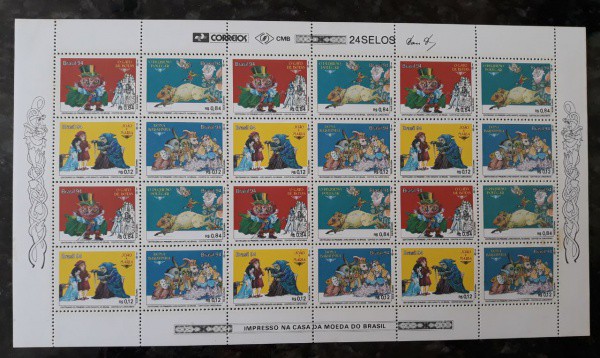 FOLHA DE SELO DO BRASIL - 30 SELOS - RHM 1916/17/18/19 - NOVO