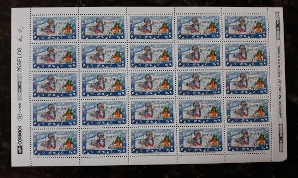 FOLHA DE SELO DO BRASIL - 30 SELOS - RHM 1882 - NOVO