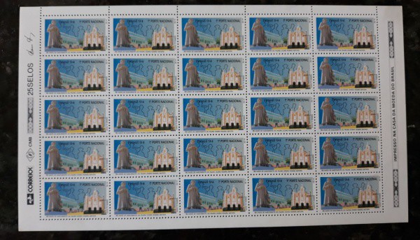 FOLHA DE SELO DO BRASIL - 30 SELOS - RHM 1887 - NOVO