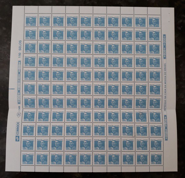 FOLHA DE SELO DO BRASIL - 110 SELOS  - RHM 1879 - NOVO - 1993