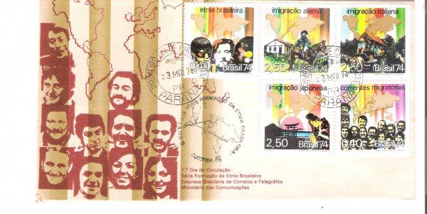 FDC-045 - CBC + 1 DIA - CARIMBO PARANA - 03/05/74