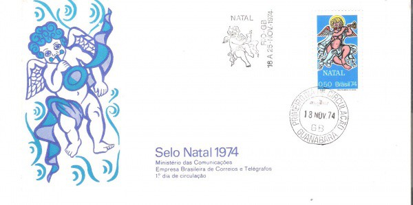 FDC-059 - CBC + 1 DIA - CARIMBO GUANABARA - 18/11/74
