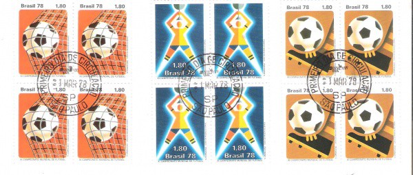 QUADRAS CARIMBO 1 DIA - RHM 1030/31/32 - 1978