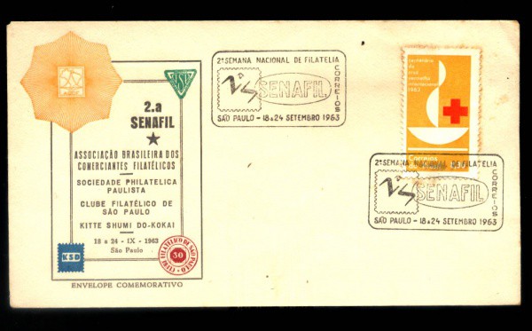 ENVELOPE TEMATICO - TEMA FILATELIA - OTIMO ESTADO  ANO  1963