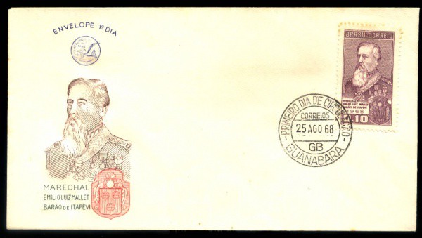 ENVELOPE TEMATICO DO BRASIL - PRIMEIRO DIA - BARAO DE ITAPEVI - OTIMO ESTADO