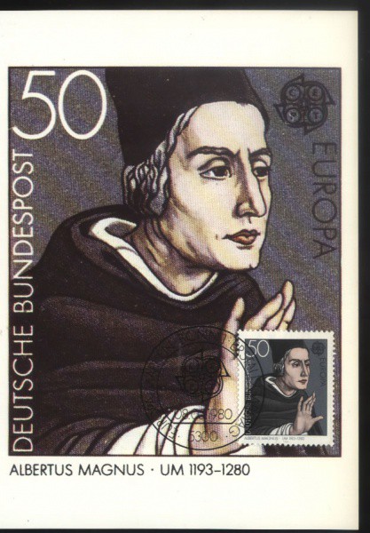 MAXIMO POSTAL  - ALEMANHA - ANO 1980  - ALBERTUS  MAGNUS MINT