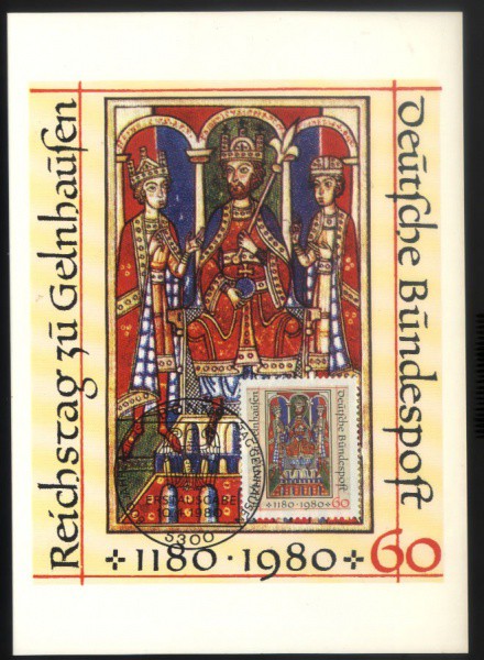 MAXIMO POSTAL  - ALEMANHA - ANO 1980  - TEMA RELIGIAO - MINT