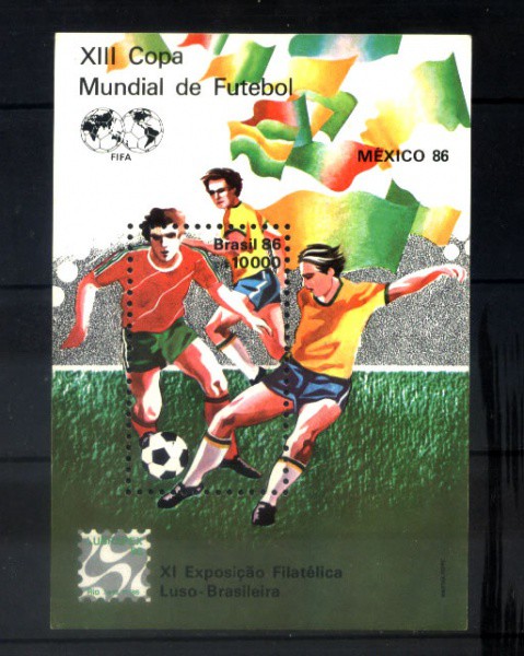 BLOCO DO BRASIL - ANO 1986 - XII CAMPEONATO DE  FUTEBOL - TEMA - MEXICO