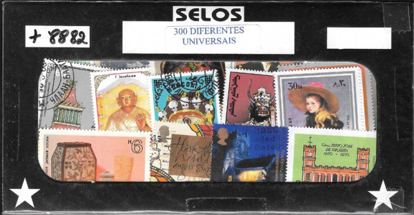 Universais - Pacote com 300 selos universais. Todos perfeitos!