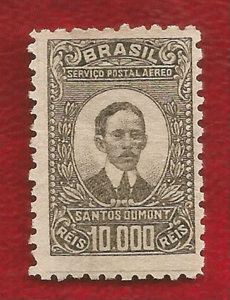 Selo do Brasil - A-25A - Santos Dumont - Perfeito - RHM 190 UFs