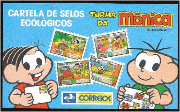 Brasil 1992 - Caderneta oficial dos correios com selos da Turma da Mônica!