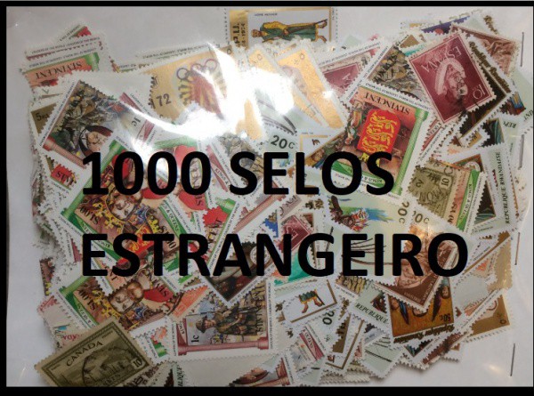 MIL SELOS - PACOTE COM 1000 SELOS UNIVERSAIS BELISSIMOS UM SHOW PARA GARIMPAR !