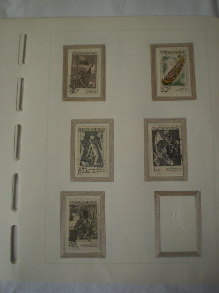 AV0506 - SELOS Checoslováquia - Series comemorativas - Artes