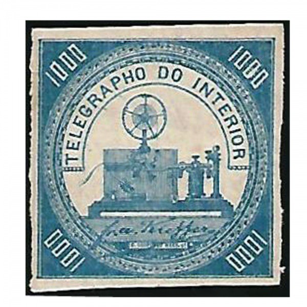 AV5147 - Selo TELEGRAFO - T06 - 1000 Reis - NOVO - MINT