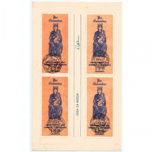 AV9224 - Folha com 4 Blocos - B20 - 1966 - NATAL