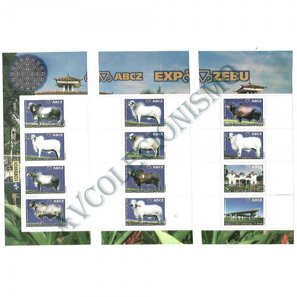 AV9388 - Conjunto com 12 de selos despersonalizados - Expozebu.