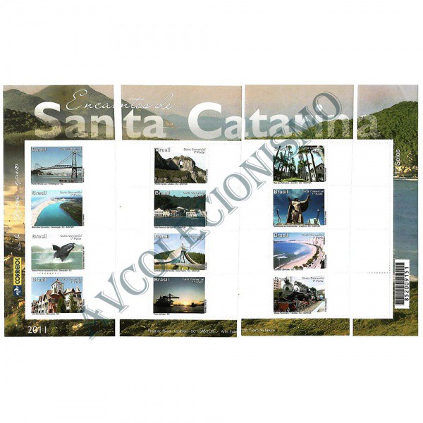 AV9428 - Selos despersonalizados - Série Santa Catarina - 2011
