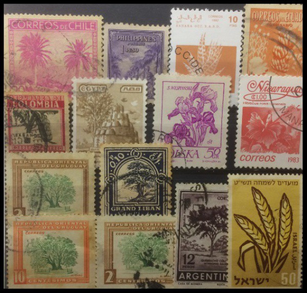 FLORA  - LOTE DE SELOS CLASSICOS EM EXCELENTE ESTADO DE CONSERVAÇÃO!