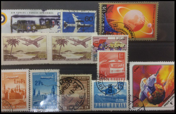 TRANSPORTE  - LOTE COM 12 SELOS CLASSICOS EM EXCELENTE ESTADO DE CONSERVAÇÃO !