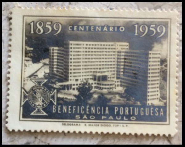 VINHETA - DA BENEFICIENCIA PORTUGUESA ANO 1959  ESCASSO E BELISSIMO  EM EXCELENTE ESTADO DE CONSERVA