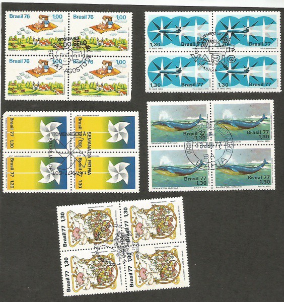 BRASIL - 05 BELAS QUADRAS DIFERENTES