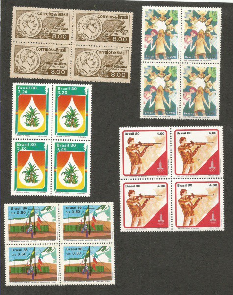 BRASIL - 05 BELAS QUADRAS DIFERENTES
