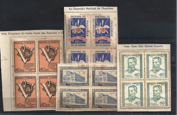 BRASIL - 04 QUADRAS ANO 1946