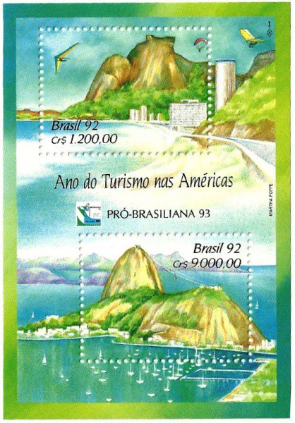 BRASIL - Bloco 93 - Ano do Turismo Nas Américas
