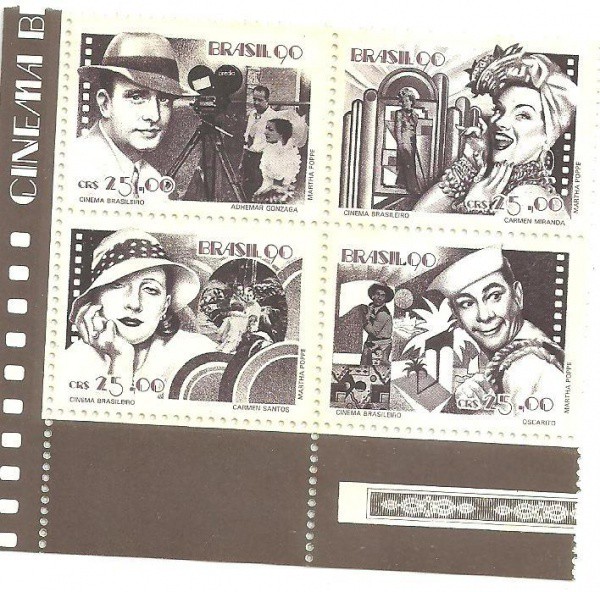 cinema Brasileiro C1687,88,89,90 - 1 quadra