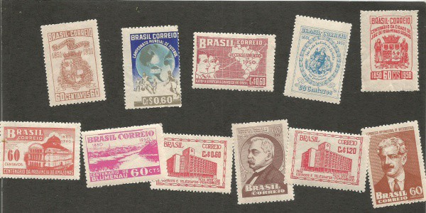 BRASIL - BOM LOTE COM 11 SELOS