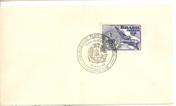 BRASIL - ENVELOPE C/ SELO  - CARIMBO 1949