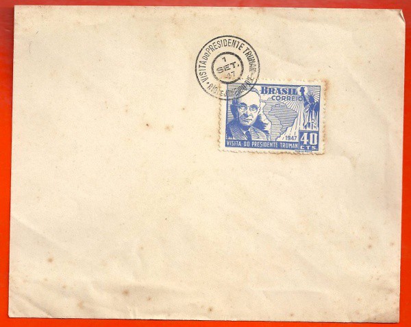 BRASIL - ENVELOPE C/SELO - CARIMBO 1947