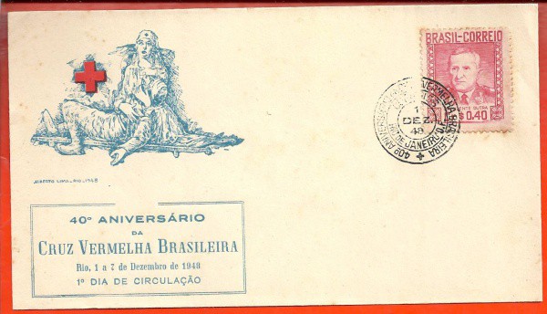 BRASIL - ENVELOPE C/ SELO - CARIMBO 1948