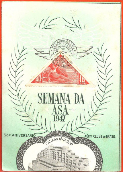 BRASIL - FOLHINHA COMEMORATIVA - SEMANA DA ASA 1947