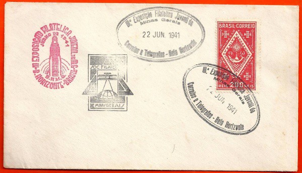 BRASIL - ENVELOPE C/SELO - CARIMBO 1941