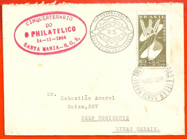 BRASIL - ENVELOPE C/SELO - CARIMBO 1946