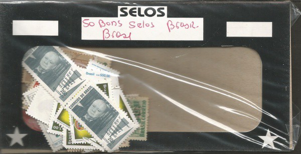 BRASIL, 50 BONS SELOS P PESQUISA, SENDO 2 MARMORIZADOS