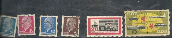 ALEMANHA 1963 LOTE C 6 BONS SELOS