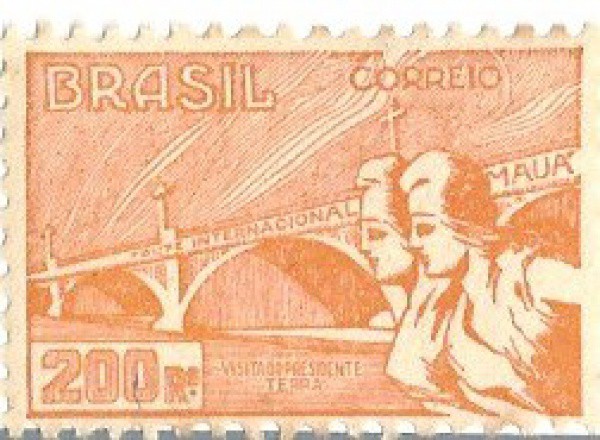 BRASIL- Selo 1 porte nacional 200 reis C82 RHM720