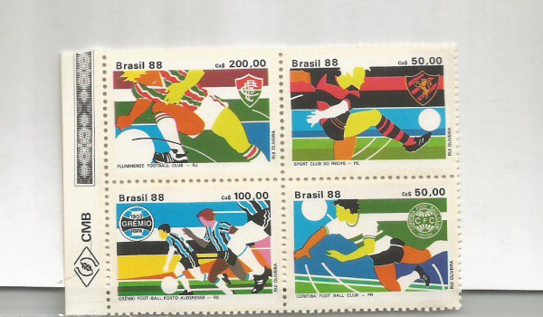 QUDRA DE SELOS  BRASIL 88 C1596/1599