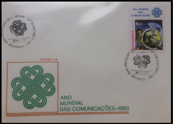 MOÇAMBIQUE - PARTE DE UMA COLEÇÃO COM SELOS E ENVELOPE EM ESTADO MINT DE CONSERVAÇÃO ! TEMA COMUNICA
