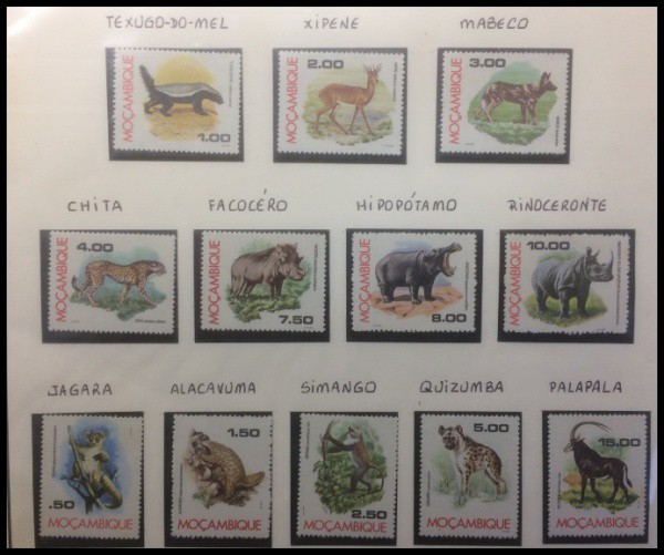 MOÇAMBIQUE - PARTE DE UMA COLEÇÃO COM SELOS  EM ESTADO MINT DE CONSERVAÇÃO    ! SERIE COMPLETA DE FA