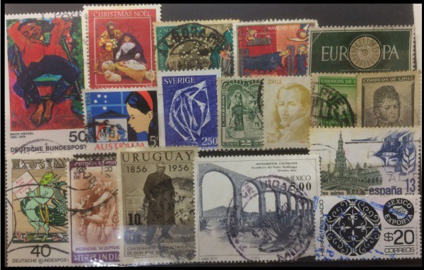 UNIVERSAIS   - LOTE COM 17 SELOS CLASSICOS EM EXCELENTE ESTADO DE CONSERVAÇÃO !