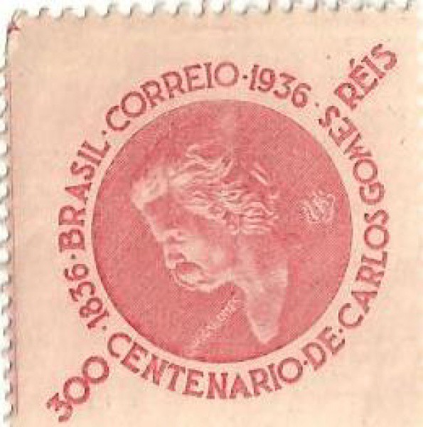 BRASIL - SELO C224 - RHM -EXPOSIÇÃO NAC. ORQUÍDEA - 1946