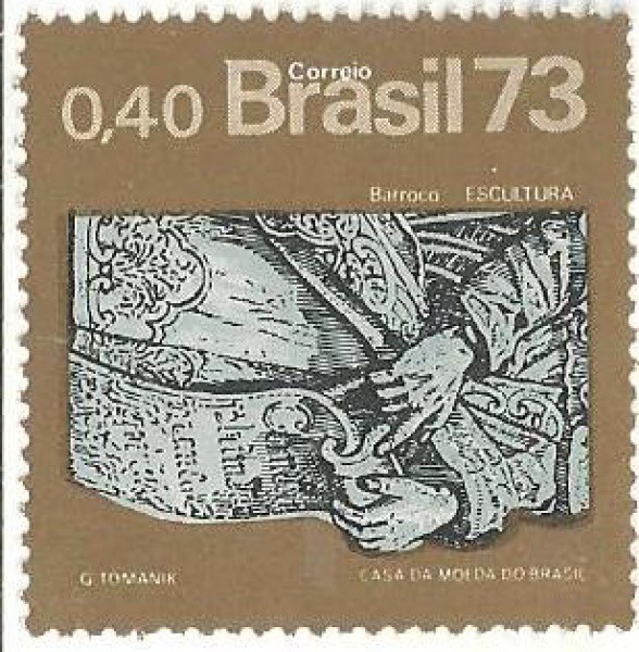 BRASIL - SELO C812 RHM - BARROCO - ESCULTURA