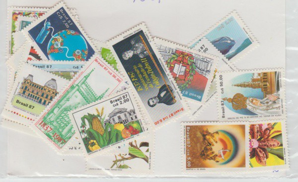 VARIOS SELOS BRASIL 1987