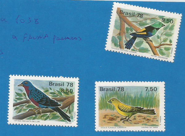 brasil, 3 selos novos c1036/38