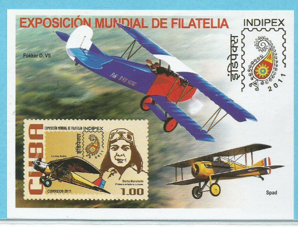 bloco cuba exposición mundial de filatelia 2011