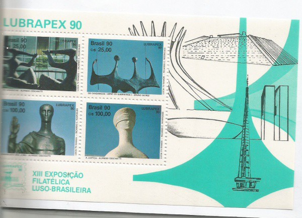 BRASIL, BLOCO ANO 1990 NOVO